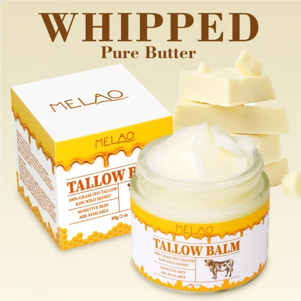 Organic Natural Hydrating Dry Skin Soothing Moisturizing Face Grass-fed for Skin Care Balm Beef Tallow Cream Tallow Moisturizer - Image 6