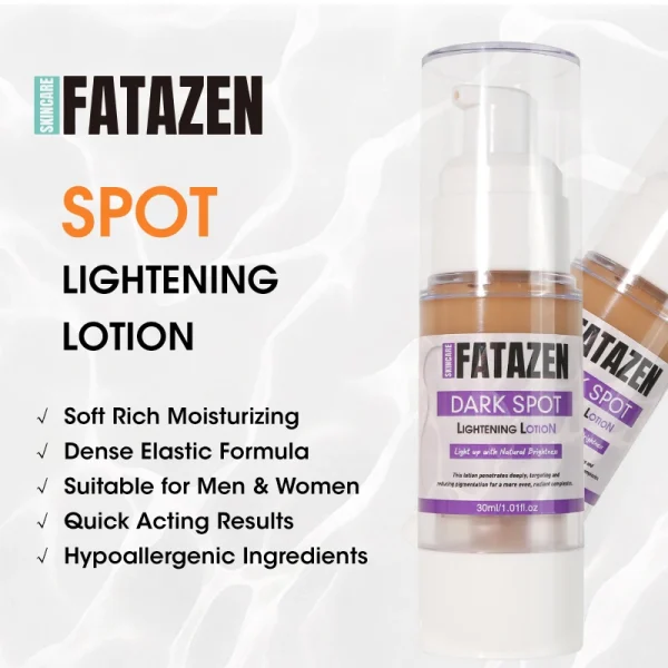 FATAZEN Wholesale Lightening Skin Anti Wrinkles Fast Brightening Dark Spots Remover OEM Facial Care Whitening Lotion for Women - Image 3