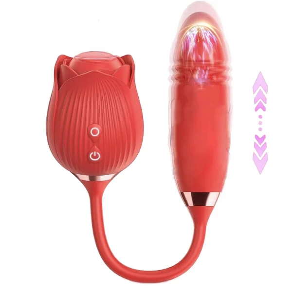 Odeco Drop Shipping Wholesale Rose Vibrators With Clitoris Sucking Stimulator Rose Toy for Women