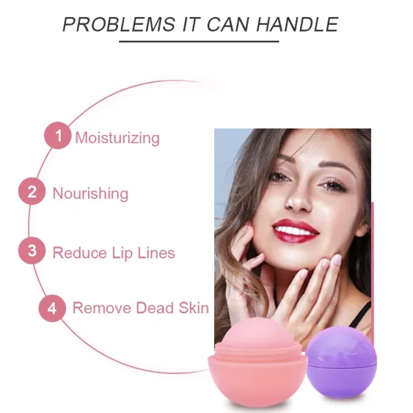 OEM Customize Private Label Lip Balm Manufacturing Organic Moisture Tinted Multiple Container Lip Balm Ball - Image 2