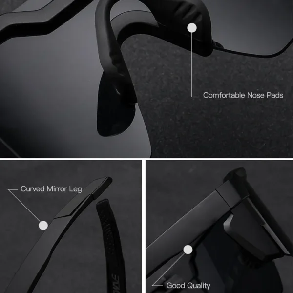 New Arrival Brand Cycling Shades Mirror Lens Custom Logo Transparent Sports Eyewear ANSI Z87+ Safety Sunglasses High Quality - Image 3
