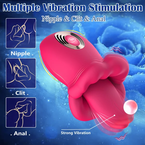 PINKZOOM Mouth Licking Tongue Vibrator Sex Toy for Women Nipple G Spot Clitoral Vibrators - Image 5