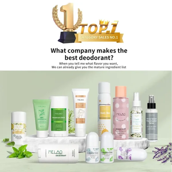 Melao Private Label Body Natural Deodorant & Antiperspirant Packaging Spray Deodor Deodorant Stick for Men Women - Image 6
