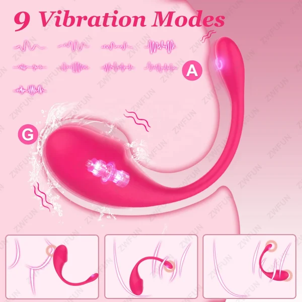 Wearable Panty G-spot Vibrator Dildo APP Control Distance Silicone Vibrating Panties Vaginal Adult Sex Toys for Women and Couple - Image 2