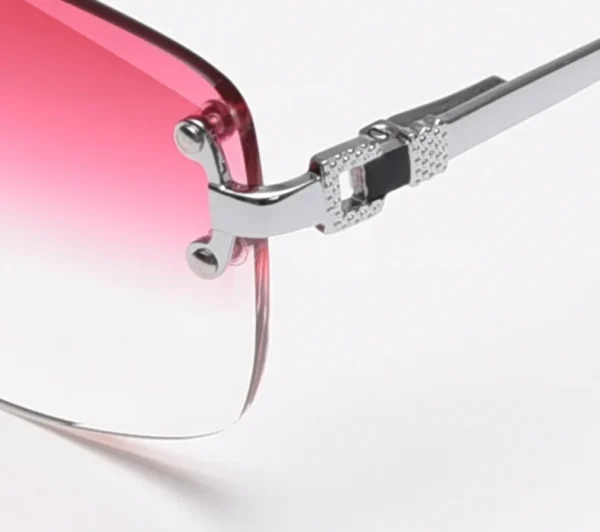 Retro Classic Rimless Sun Glasses Men Fashion Luxury Frame Sunglasses Gafas Lunettes - Image 4