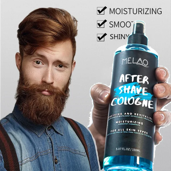 MELAO After Shave Private Label Brand Organic Natural Vegan Barber Soothing Moisturizing Aftershave Cologne for Men Beard Care - Image 2
