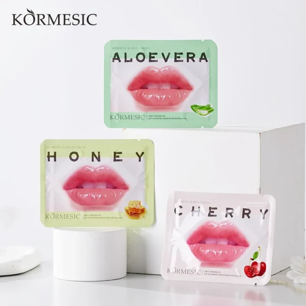 Lip Mask Collagen Lip Mask Patch Hot Sale Cherry Moisturizing Plumping Exfoliate Remove Fine Lines Dry Lip Skin - Image 5