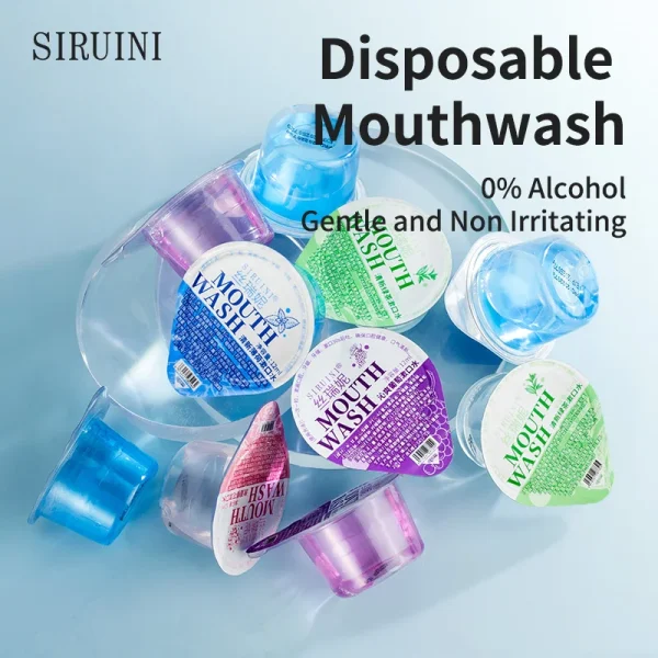 Free Samples Oral Care Private Label Mini Mouth Wash Custom Mint Fruit Jelly Cup Travel Size Mouthwash Alcohol Free Whitening - Image 3
