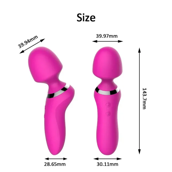 Personal Electric Handheld Powerful Vibration Wand Massager Back Massager Hot Massage Tool - Image 5