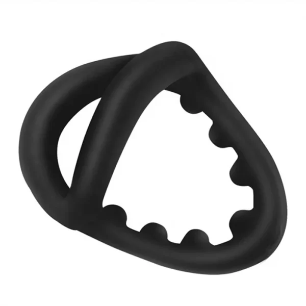 2025 New Design Shark Triple Silicone Cock Ring Soft Sex Toys for Penis Erection Enhancement & Delay Ejaculation - Image 5