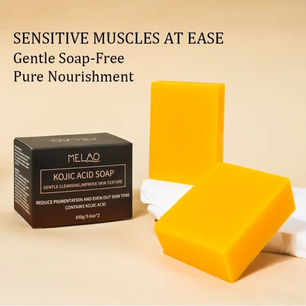 2023 Wholesale in Stock Kojic San Best Popular Brightening Whitening Acne Treatment Soap Skin Lightening Soap - Image 5