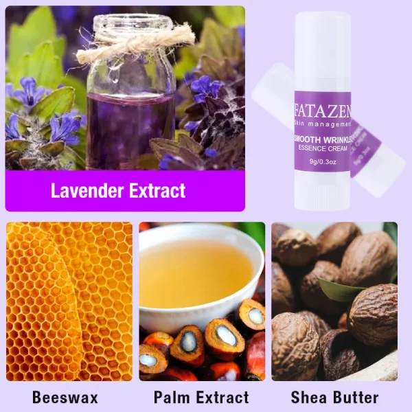 FATAZEN Smooth Wrinkle Essence Cream Fine Lines Moisturizing Moisturizer Herbal OEM Face Cream Stick Wrinkle Cream - Image 6