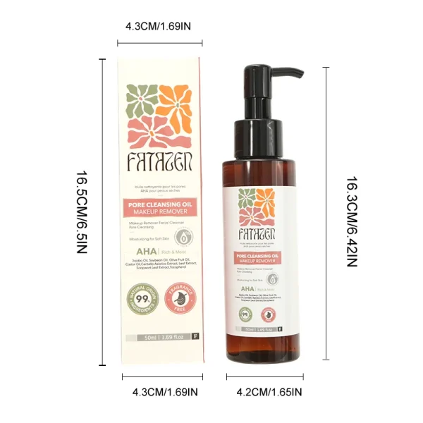 FATAZEN White Natural Body Serum Sloughs Away Dead Cells Impurities Strong Clean Pore Private Label OEM AHA Cleansing Oil - Image 5