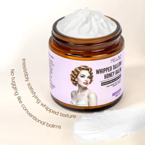 Organic Natural Hydrating Dry Skin Soothing Moisturizing Grass-fed Beef Tallow Face for Skin Care Beef Tallow Balm Tallow Cream - Image 5
