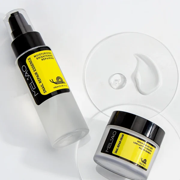 Korean Skin Care Beauty Product Cosmetic Anti Aging Vitamin c Whitening Peptides Face Care Snail Mucin Cream Serum Skin Care Set - Image 4