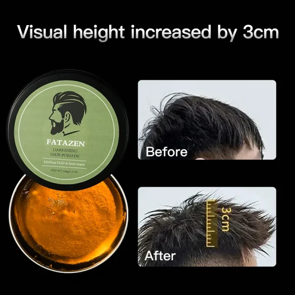 FATAZEN OEM ODM Avocado Biotin Hair Clay Organic Matte Natural Hold Strong Free Styling Vegan Hair Wax Pomade Unisex Hair Clay - Image 2