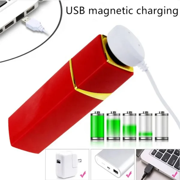 Women's Mini Bullet Vibrator 10 Frequency Lipstick Sex Toys for Clitoris Massage Includes Rabbit Vibrator Wand - Image 5
