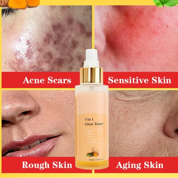 FATAZEN March Expo Skincare Product Natural Vitamin C Wholesale Acne Repair Wrinkle Removal 7 Days Delivery Turmeric Face Toner - Image 2