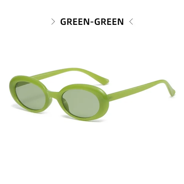 Fashion Street Shooting square Small Frame Women 2024 Cheap Retro Shade Man Custom Trendy Oval Sunglasses UV400 - Image 6