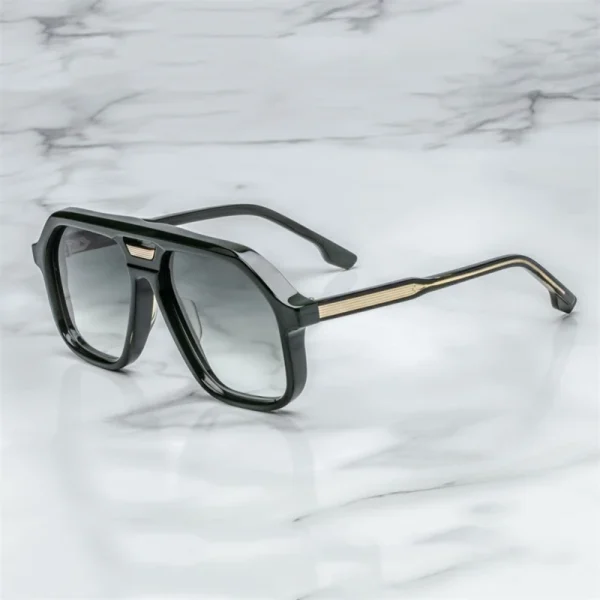 Retro Square Luxury Brand Designer Oversized Shades CR39 Lens UV400 Polarized TR Frame Sunglasses Custom High Quality