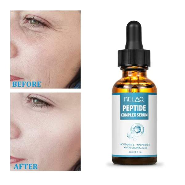 Anti Aging Lift Brightening Skin Care Hyaluronic Acid Vitamin C E Private Label Peptide Collagen Facial Serum - Image 3