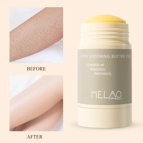 MELAO Private Label Vitamin C Lightening Firming Bleaching Cream Women Body Lotion Whitening Lotion BODY SOOTHING BUTTER STICK - Image 6