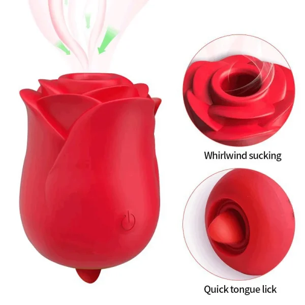 PINKZOOM Mouth Licking Tongue Vibrator Sex Toy for Women Nipple G Spot Clitoral Vibrators - Image 3