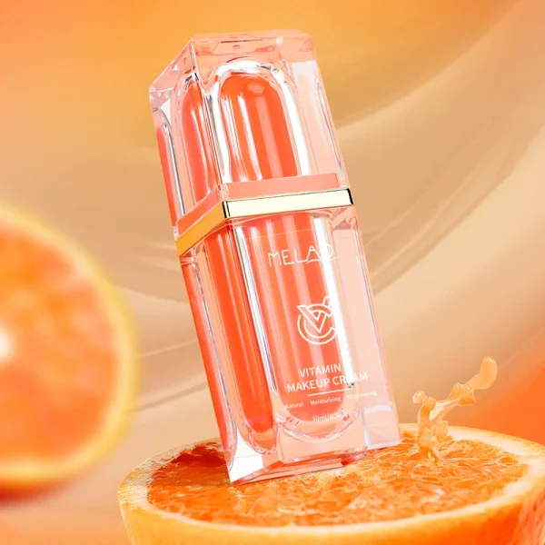 Easy to Use Makeup Foundation Waterproof Skin Full Cover Face Moisturizing Whitening Even Skin Vitamin C Glow Tone up Cream