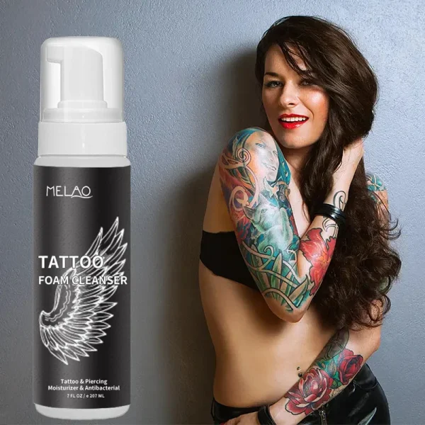 OEM 100% Natural Organic Vegan Cleansing Tattoo Ink Wash Spray Foaming Soap Tattoo Cleanser Tattoo Aftercare Moisturizing Soap - Image 4