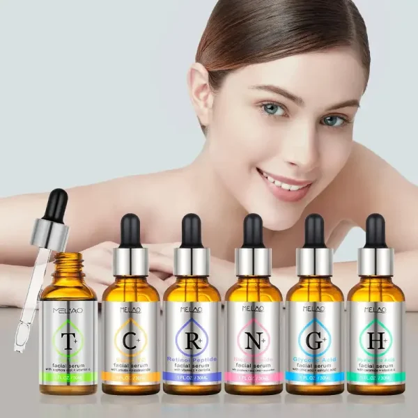 MELAO OEM Skincare Anti Aging Hyaluronic Acid Niacinamide Vitamin C E Skin Care Face Serum Facial Whitening 4 in 1 Serum - Image 6