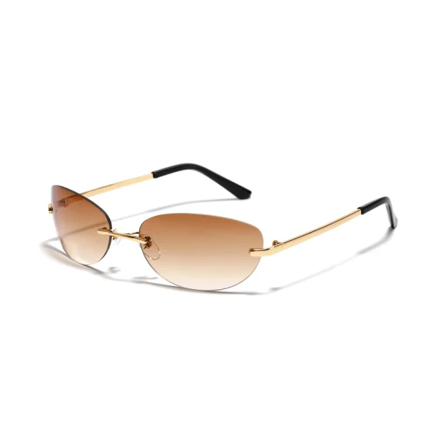 Y2k Retro Rimless Sunglasses New Women Mne Luxury 2000'S Punk Sun Glasses UV400 Female Shades Eyewear Fasion Eyeglasses Oculos - Image 5