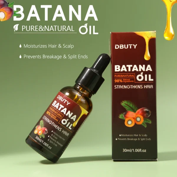 FATAZEN 100% Pure Cold Pressed Hair Strengthens Moisturizes Raw Batana Oil Advanced Miracle Essential Oil for Hair Growth - Image 2