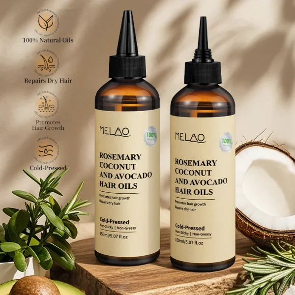 Rosemary Essential Hair Loss Oil Growth Oil Hair Strengthening Dandruff Itchy Deep Rosemary Coconut Avocado Hair Oil