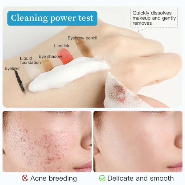FATAZEN Anti Acne Shrink Pores Salicylic Acid Cleanser Foaming Face Wash Gentle Amino Acid Facial Cleansing Mousse for Oily Skin - Image 5