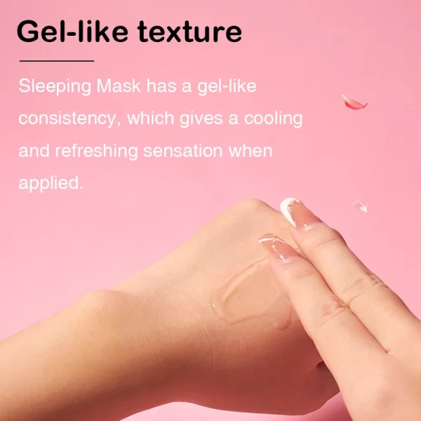 FATAZEN Private Label Natural Rose Jelly Facial Sleeping Mask Anti-Aging Skin Whitening Face Care Clay Gel Mask Mud Face Mask - Image 5