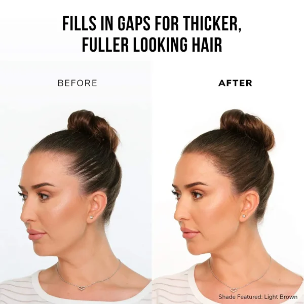 B Great Fill in Powder Root Cover up Hair Line Powder for Thinning Hair Thicker Hair Hairline Brush - Image 6