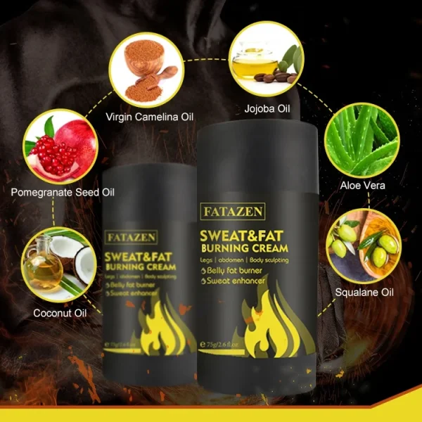 Fatazen Wholesale Weight Loss Belly Waist Cellulite Firming Fat Burning Hot Slimming Cream Burner Sweat Enhancer Gel Stick Sweat - Image 4