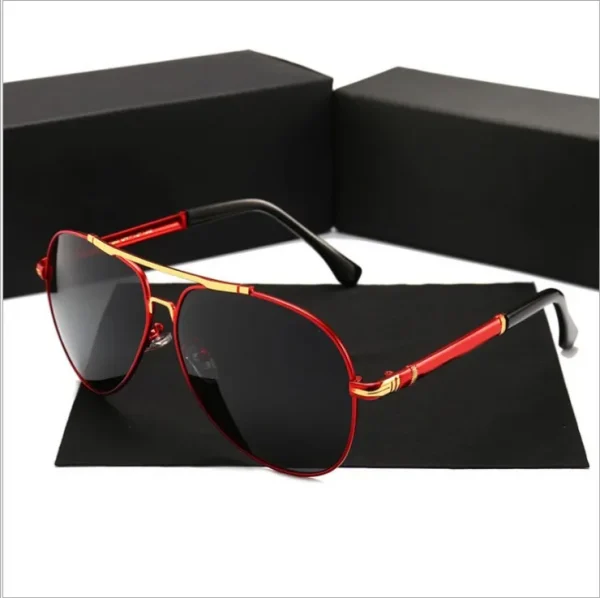 Classic High Quality Sun Glasses Polarized Men Brand Design Driving  Sunglasses River Eyewear Male - Image 4