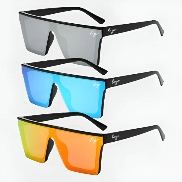 Popular Vintage Big Frame Square Black Silver Lens Custom logo UV400 Fashion 2024 Sunglasses Women Men High Quality