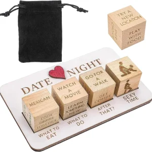 Date Night Dice for Couples Fun Night Dating Decision Dice Wooden Couple Dating Fun Dice Sex Toys