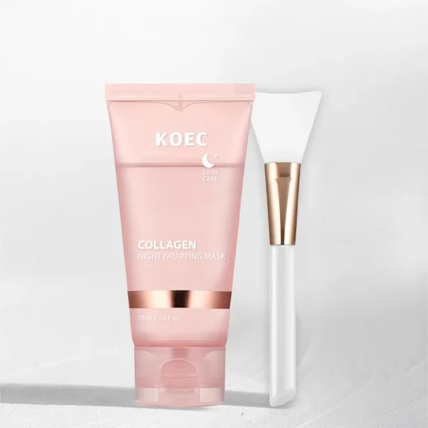 Collagen Night Wrapping Mask KOEC Quick Dry Easy Peel Overnight Collagen Facial Mask Accept Customized Private Label