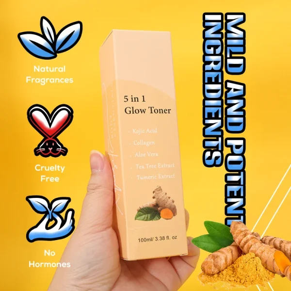 FATAZEN March Expo Skincare Product Natural Vitamin C Wholesale Acne Repair Wrinkle Removal 7 Days Delivery Turmeric Face Toner - Image 4