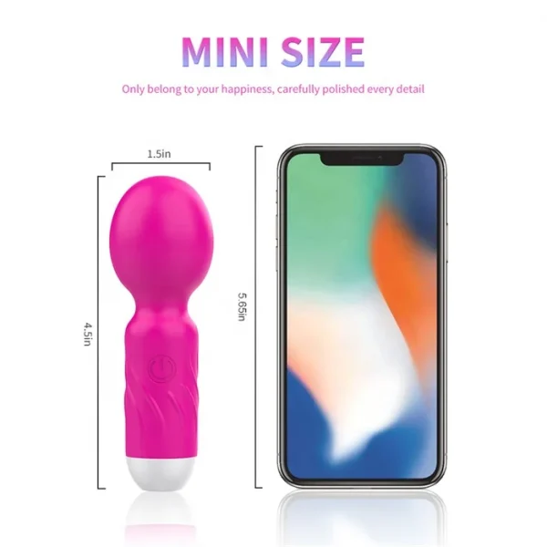 USB Rechargeable Personal Massager 10 Frequency Mini Wand for Muscle Tension Relief Vibrators for Personal Use - Image 3