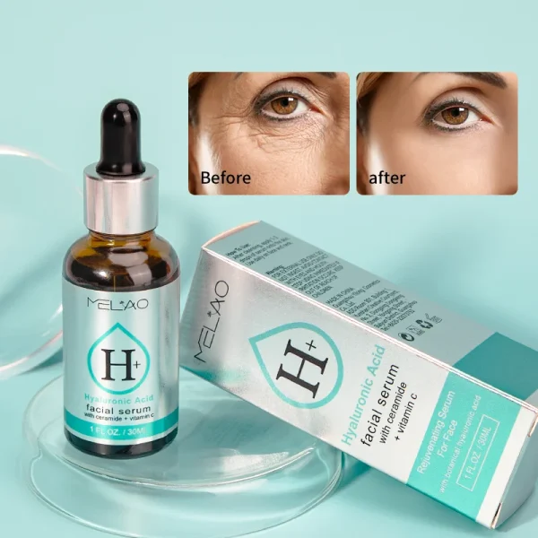 Cosmetic Skincare Facial Vitamin c Moisturizer Private Label Vitamins Skin Whitening Face Care Hyaluronic Acid Serum for Face - Image 3