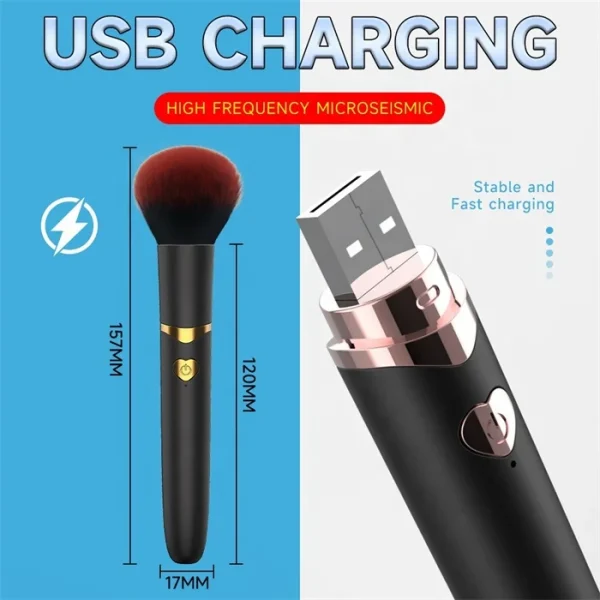 Women's New Design 7 Frequency Makeup Pen Vibrator Stimulating Sex Toys - Image 2