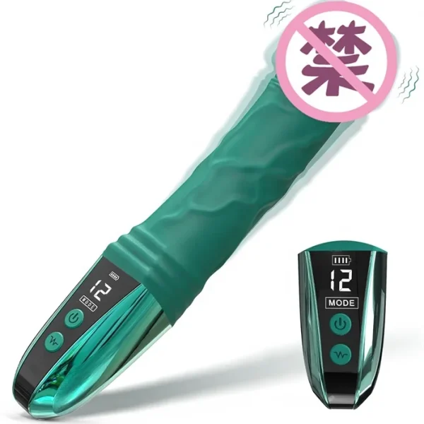 New LED Vibrating Clitoral Dildo 12-Frequency USB Power Adult Women's Sex Toys with G-Spot and Vaginal Vibrators