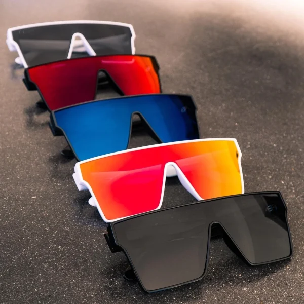 Factory Custom Logo Oversized Square Sunglasses Men Women High Quality Mirror Lens Sun Glasses