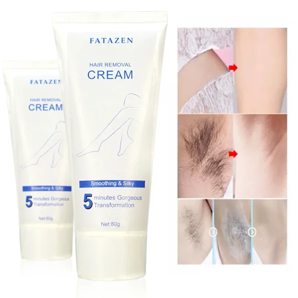5 Mins Efficiency Private Label Natural Organic Herbal Full Body Painless Depilatory Men and Women Permanent Hair Removal Cream