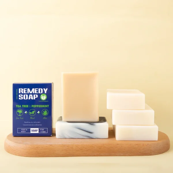 Private Label Natural Organic Body Wash for Healing Refreshing Cleansing Tea Tree Peppermint Nourishing Remedy Soap - Image 6