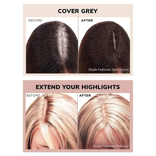 B Great Fill in Powder Root Cover up Hair Line Powder for Thinning Hair Thicker Hair Hairline Brush - Image 5
